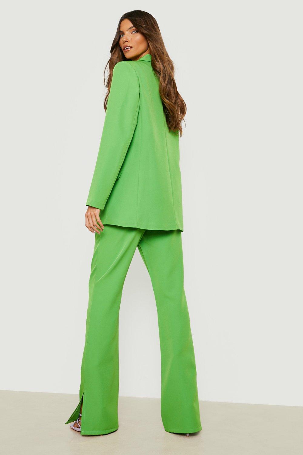 Split Leg Flared Tailored Trousers boohoo FI